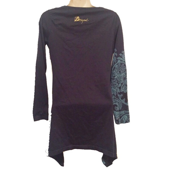 Desigual Women’s Asymmetrical Colorful Shirt Small - Picture 8 of 8